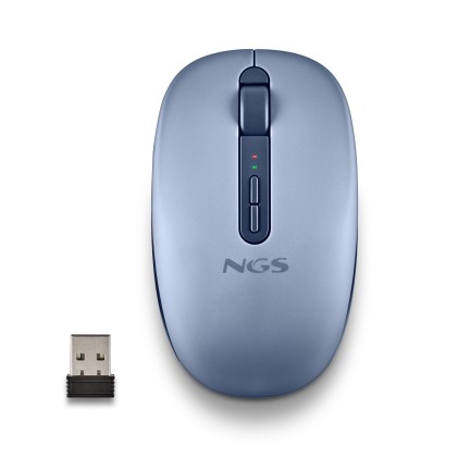 NGS FOG DUAL BLUE mouse Universale Ambidestro RF senza fili + Bluetooth 1600 DPI