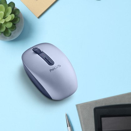 NGS FOG DUAL BLUE mouse Universale Ambidestro RF senza fili + Bluetooth 1600 DPI