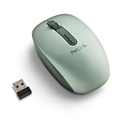 NGS FOG DUAL GREEN mouse Universale Ambidestro RF senza fili + Bluetooth 1600 DPI