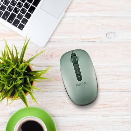 NGS FOG DUAL GREEN mouse Universale Ambidestro RF senza fili + Bluetooth 1600 DPI
