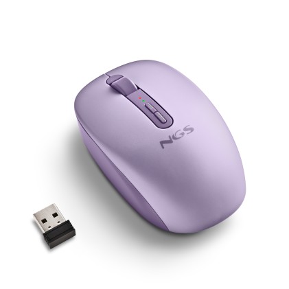 NGS FOG DUAL PURPLE mouse Universale Ambidestro RF senza fili + Bluetooth 1600 DPI