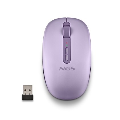 NGS FOG DUAL PURPLE mouse Universale Ambidestro RF senza fili + Bluetooth 1600 DPI