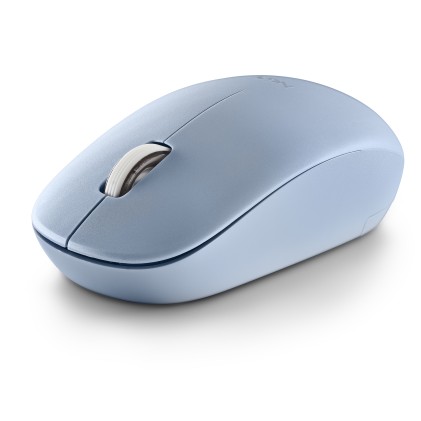 Ngs Mouse Wireless 2.4 Ghz,Con Rotella, Silenzioso, Usb Nano, Azzurro