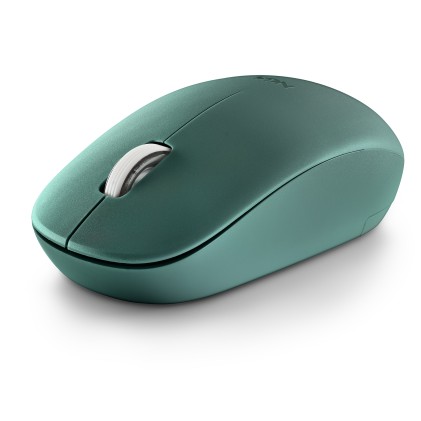Ngs Mouse Wireless 2.4 Ghz,Con Rotella, Silenzioso, Usb Nano, Verde