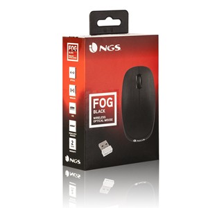 Ngs Mouse Ottico Wireless 1200Dpi Con 2 Tasti + Rotella Scorrimento Colore Nero