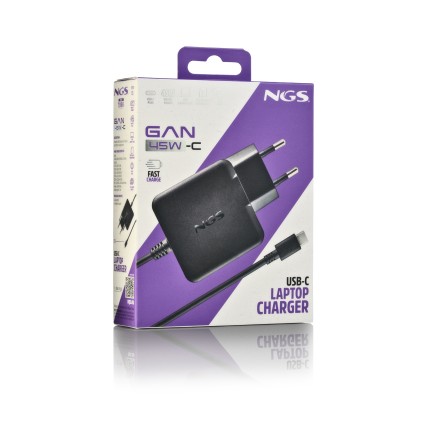 NGS GAN 45W-C Universale Nero AC Interno