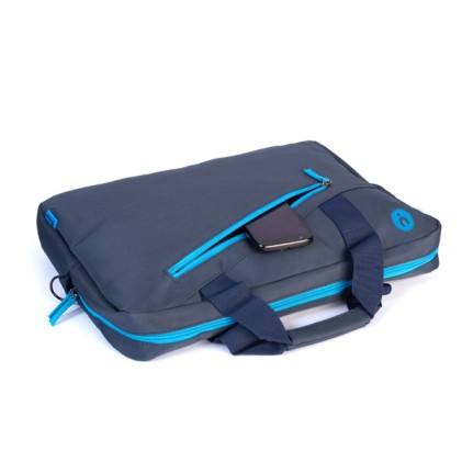 Borsa Per Notebook Da 15.6" Con Tasche Esterne - Blu