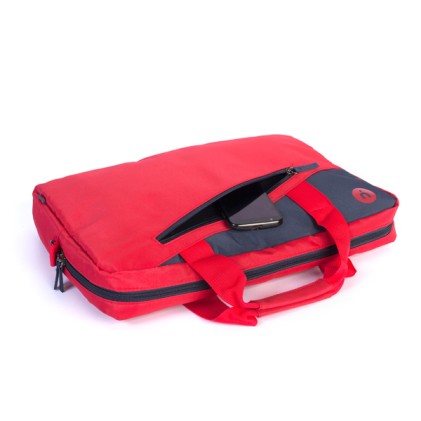 Borsa Per Notebook Da 15.6" Con Tasche Esterne - Rosso