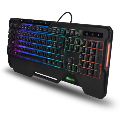 Ngs Tastiera Gaming Rgb 5 Macro Programmabile, 19 Tasti, Layout Ita