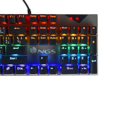 Ngs Tastiera Gaming Rgb N-Key Roll, 5 Macro Programmabile, 13 Tasti, Layout Ita, Cavo 1,8M
