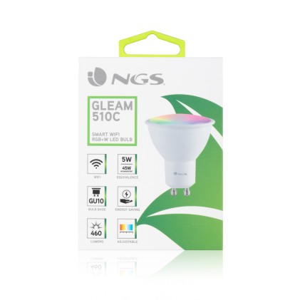 NGS GLEAM 510C Lampadina intelligente 5 W Bianco Wi-Fi