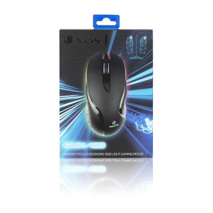 NGS GMX-125 mouse Ambidestro USB tipo A Ottico 7200 DPI