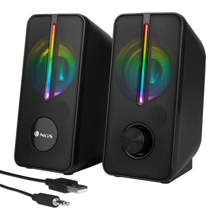 Ngs Altoparlanti Speaker Set 12W, Illuminazione Rgb