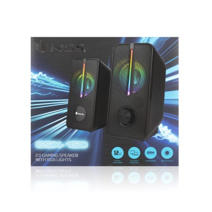Ngs Altoparlanti Speaker Set 12W, Illuminazione Rgb