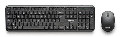 NGS HARMONY KIT (QUERTY, ES) tastiera Mouse incluso Universale RF Wireless QWERTY Spagnolo Nero