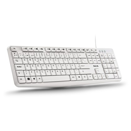 NGS HERITAGE tastiera Universale USB QWERTY Spagnolo Bianco