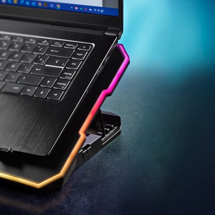 NGS HERO STAND base di raffreddamento per laptop 39,6 cm (15.6") 2400 Giri/min Nero