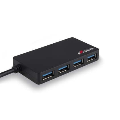 NGS iHub 3.0 USB 3.2 Gen 1 (3.1 Gen 1) Type-A 5000 Mbit/s Nero