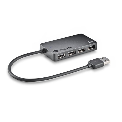 NGS IHUB4 TINY USB 2.0 480 Mbit/s Nero