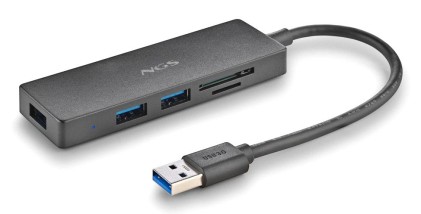 NGS IHUB READER USB 3.2 Gen 1 (3.1 Gen 1) Type-A 5000 Mbit/s Nero