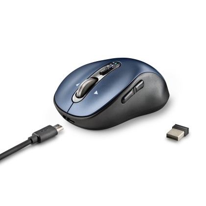 Ngs Mouse Connessione 2,4 Ghz + Bluetooth 5.1, 6 Pulsanti, Ric Usb C