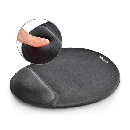 NGS KILIM GEL Tappetino per mouse per gioco da computer Nero