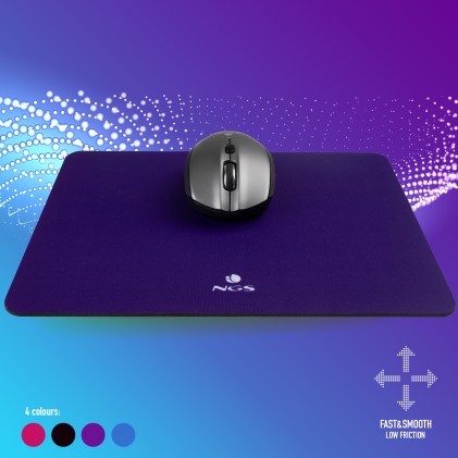 NGS MOUSE-1083 tappetino per mouse Tappetino per mouse per gioco da computer Porpora