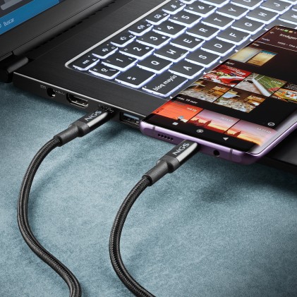 NGS KNOT 240W-2 cavo USB 2 m USB C Nero