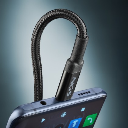 NGS KNOT 65W-3 cavo USB USB 2.0 3 m USB C Nero