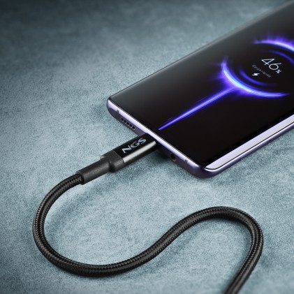 Ngs Cavo Di Ricarica Rapida Fino A  100W, Da Usb C A Usb C, Lunghezza 2 M