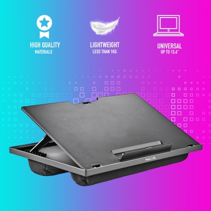 NGS LAPNEST base di raffreddamento per notebook 39,6 cm (15.6") Nero