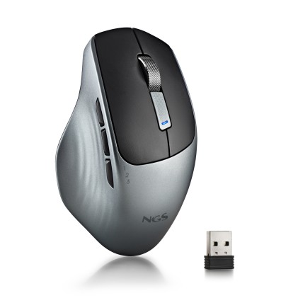 NGS LUSH-RB mouse Ufficio Mano destra RF Wireless Ottico 1600 DPI