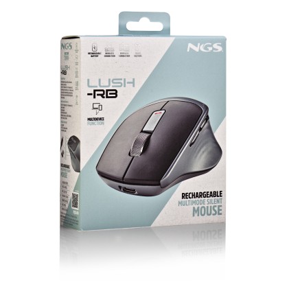 NGS LUSH-RB mouse Ufficio Mano destra RF Wireless Ottico 1600 DPI