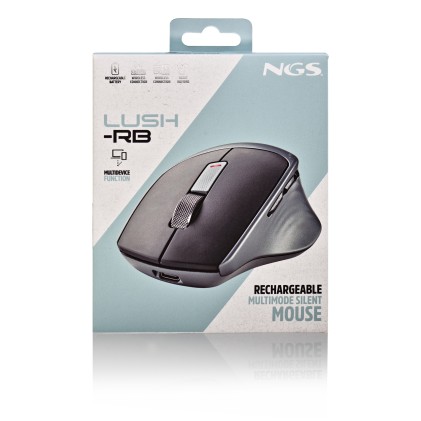 NGS LUSH-RB mouse Ufficio Mano destra RF Wireless Ottico 1600 DPI