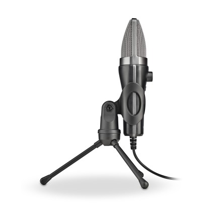 Ngs Ms120 Usb: Microfono Usb Con Supporto Per Treppiede. Ideale Per Pc O Laptop. Suono Chiaro. Regol