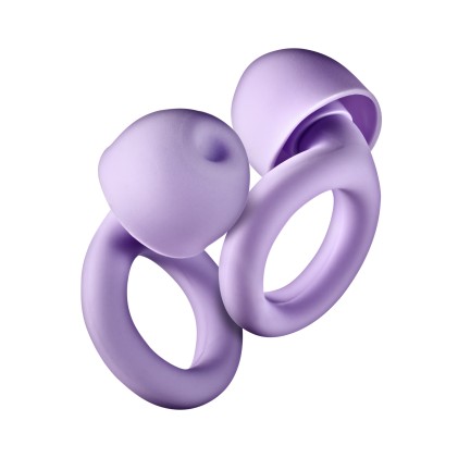 Tappi auricolari NGS Noon per la riduzione del rumore - Silicone - Custodia e 4 inserti auricolari - Viola