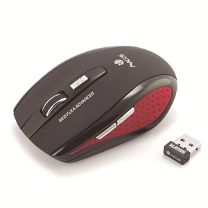 Ngs Mouse Wireless Con Nano Ricevitore Usb 800-1600Dpi 2 Tasti + Rotella Colore Nero Bianco