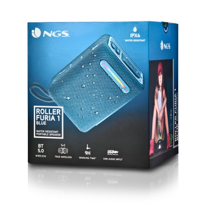 Ngs Altoparlante Wireless Compatibile Bluetooth 5,0 Blu