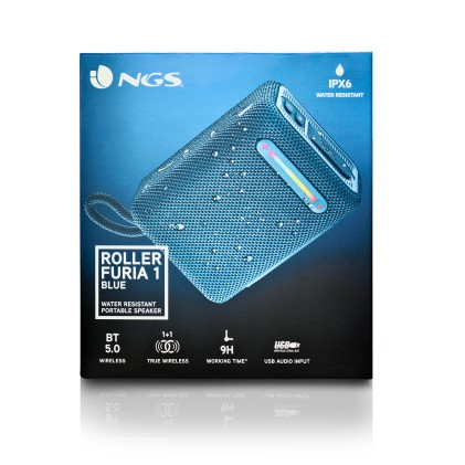 Ngs Altoparlante Wireless Compatibile Bluetooth 5,0 Blu