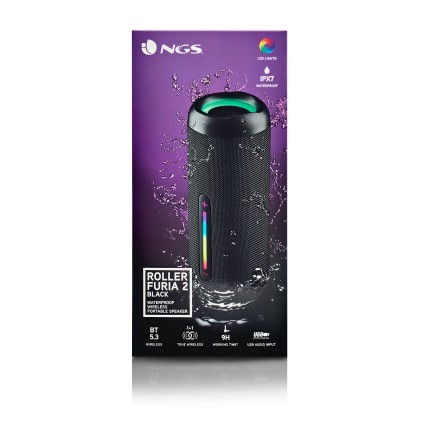 NGS ROLLER FURIA 2 Altoparlante portatile stereo Nero 30 W