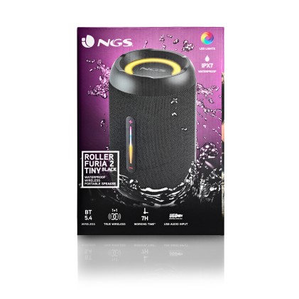 NGS ROLLER FURIA 2 TINY Altoparlante portatile stereo Nero 10 W