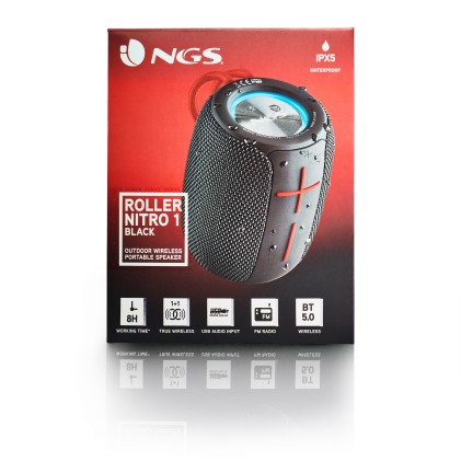 Ngs Cassa Acustica Impermeabile Bluetooth Fino A 10 Metri Nero