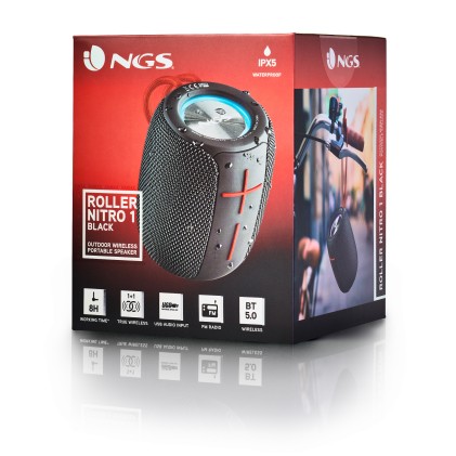 Ngs Cassa Acustica Impermeabile Bluetooth Fino A 10 Metri Nero