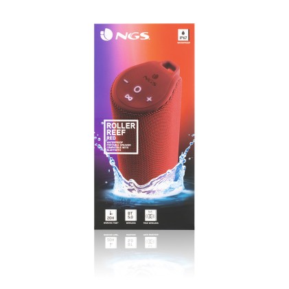 NGS ROLLER REEF Altoparlante portatile stereo Rosso 10 W