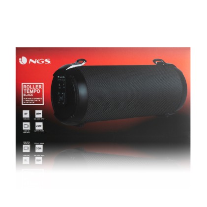 NGS Roller Tempo Altoparlante portatile stereo Nero 20 W