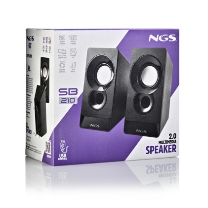 Ngs Altoparlanti Per Pc Da 12W Con Connessione Usb