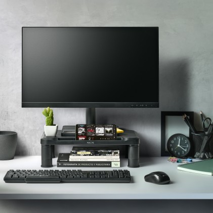 Ngs Monitor Stand, Altezza Regolabile, Max 20Kg