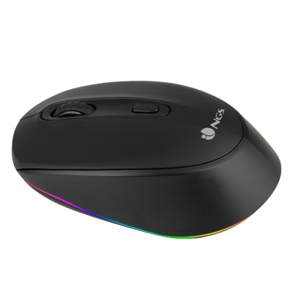NGS SMOG-RB mouse Ambidestro RF senza fili + Bluetooth Ottico 2400 DPI