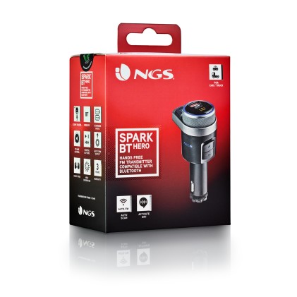 NGS SPARK BT HERO 87,5 - 108 MHz Bluetooth/USB Nero