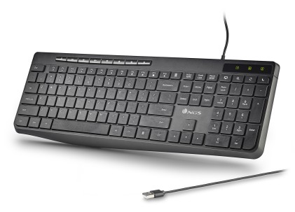 NGS SPECTRA (QUERTY, ES) tastiera Casa/ufficio USB QWERTY Spagnolo Nero
